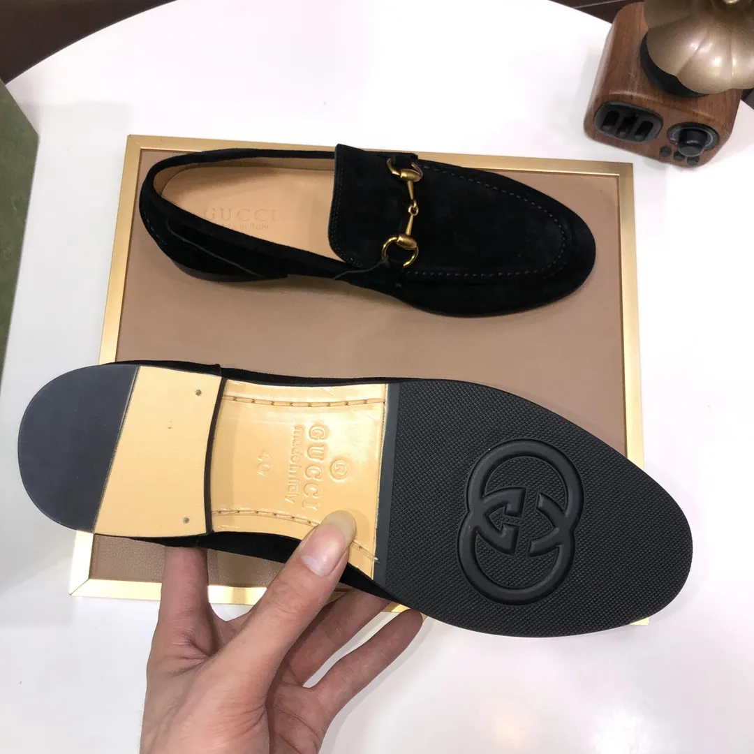 Men's shoes 💰580💰[GUCCI—Gucci] The latest high-end version of Gucci. Official website new model. Available at the same time at counters, the uppers are made of original cowhide imported from Italy/matched with the original special material splicing design concept; "highlight, high-end, grade, extravagance" and exquisite workmanship (original mesh fabric) sole: original factory special outsole size (38-45) (custom-made 45 non-returnable)